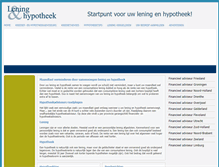 Tablet Screenshot of leningenhypotheek.nl